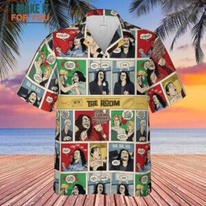 The Room Comic Style Hawaiian Shirt Affordable Gifts for Cartoon Lovers 2