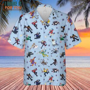 The Suicide Squad Pattern Hawaiian Shirt Affordable Gifts for Cartoon Lovers 2