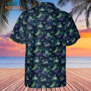 The Real Ghostbusters Slimer Classics Retro Hawaiian Shirt Famous Hawaiian Shirts From Movies 3