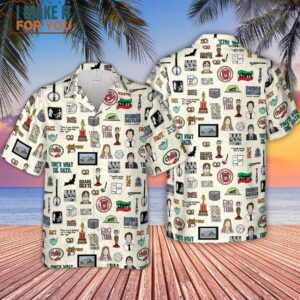 The Office Pattern Hawaiian Shirt Famous Hawaiian Shirts From Movies 4