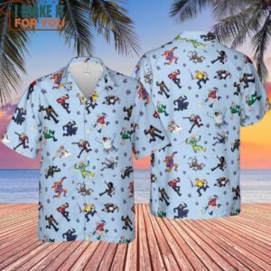 The Suicide Squad Pattern Hawaiian Shirt Affordable Gifts for Cartoon Lovers 4