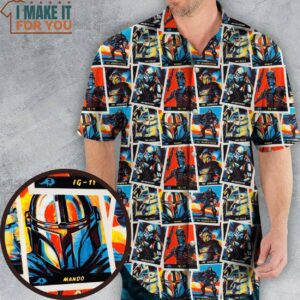 This Is The Way The Mando Pattern Hawaiian Shirt, Famous Hawaiian Shirts From Movies