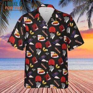 Twin Peaks Pattern Hawaiian Shirt Movie Hawaiian Shirt for Men 2