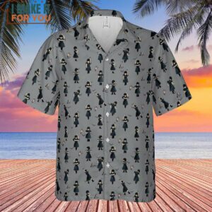Wednesday Dance Pattern Hawaiian Shirt Movie Hawaiian Shirt for Men 2