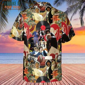 Vintage Collage Bill and Ted Hawaiian Shirt Movie Hawaiian Shirt for Men 3