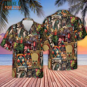 Vintage Scary Hawaiian Shirt Movie Hawaiian Shirt for Men 4