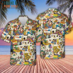 Yellow Submarine Pattern Hawaiian Shirt Movie Hawaiian Shirt for Men 4