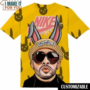 Bad Bunny Vintage 90s Graphic Nike Tee, Gift Ideas for Music Lovers