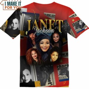 Janet Jackson Album Cover T-Shirt, Gift Ideas for Music Lovers