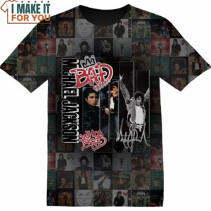 Michael Jackson Whos Bad Album Cover T-Shirt, Gift Ideas for Music Lovers