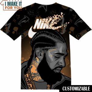 Nipsey Hussle Boxy Bootleg Vintage Rap Nike Tee, Gift Ideas for Music Lovers