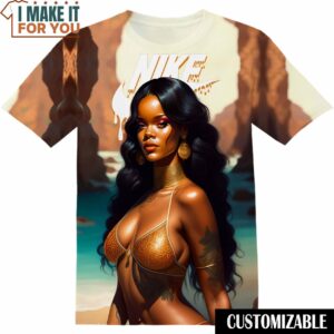 Rihanna Bad gal Riri Vintage Nike T-Shirt, Gift Ideas for Music Lovers