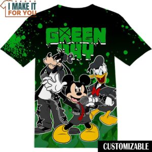 Rock Band Green Day Mickey and Friends Disney Shirt, Gift Ideas for Music Lovers
