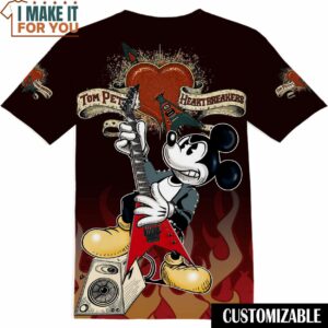 Rock Band Tom Petty and the Heartbreakers Mickey T-Shirt, Gift Ideas for Music Lovers