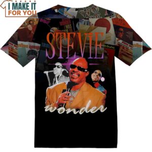 Stevie Wonder Album Cover T-Shirt, Gift Ideas for Music Lovers