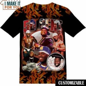 Vintage 50 Cent Bootleg T-Shirt, 90s Graphic Inspired Rap Retro T-Shirt, Gift Ideas for Music Lovers Vintage 50 Cent Bootleg T-Shirt, 90s Graphic Inspired Rap Retro T-Shirt, Gift Ideas for Music Lovers