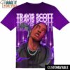Vintage 90s Art Style Rapper Travis Scott Hiphop T-Shirt, Gift Ideas for Music Lovers