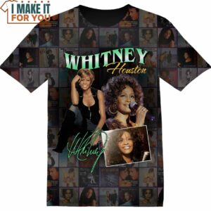 Whitney Houston Album Cover T-Shirt, Gift Ideas for Music Lovers