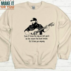 Id Love You Anyways Lyrics Sweatshirt L Combs Silhouette Hoodie for Fan Gift Ideas For Music Lovers 2