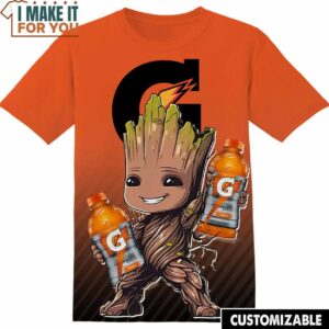 Gatorade Marvel Groot T-Shirt, Funny Tee Shirt for Men