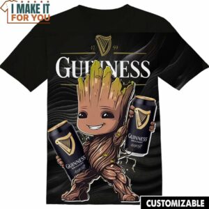 Guinness Marvel Groot T-Shirt, Funny Tee Shirt for Men