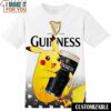 Guinness Pokemon Pikachu T-Shirt, Funny Tee Shirt for Men