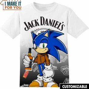 Jack Daniel’s Sonic the Hedgehog AOP Shirt, Funny T-Shirts for Sale
