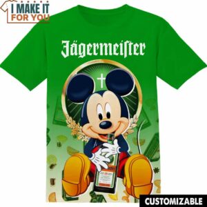 Jagermeifter Disney Mickey AOP Shirt, Funny T-Shirts for Sale