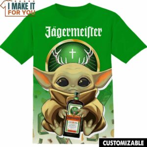 Jagermeifter Star Wars Yoda AOP Shirt, Funny T-Shirts for Sale