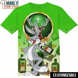 Jagermeister Bugs Bunny AOP Shirt, Funny T-Shirts for Sale