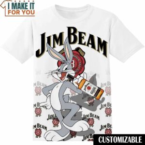 Jim Beam Bugs Bunny AOP Shirt, Funny T-Shirts for Sale