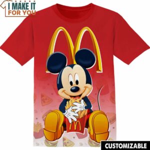 McDonalds Mickey Tee, Funny T-Shirts for Sale