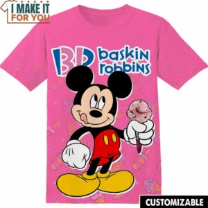 Mickey Baskin Robbins Tee, Funny Gift for Mens