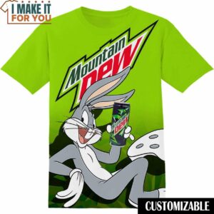 Mountain Dew Bugs Bunny Tee, Funny Gift for Mens