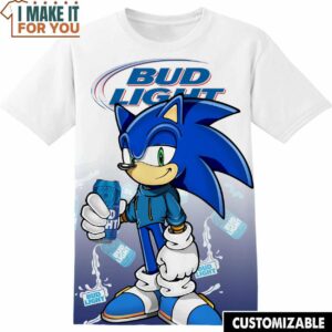 Bud Light Sonic the Hedgehog Shirt, Funny Tee Shirt for Adult