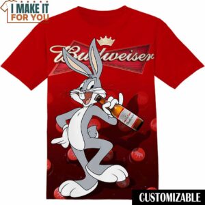 Budweiser Bugs Bunny Shirt, Funny Tee Shirt for Adult
