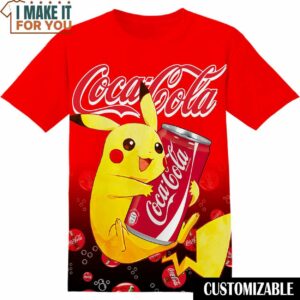 Coca Cola Pokemon Pikachu Shirt, Funny Tee Shirt for Adult