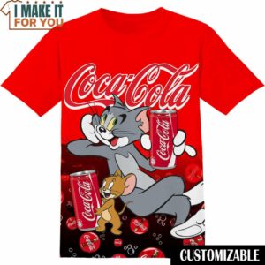 Coca Cola Tom and Jerry Shirt, Funny Tee Shirt for Adult