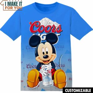 Coors Disney Mickey Shirt, Funny Tee Shirt for Adult