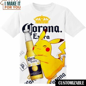 Corona Pokemon Pikachu Shirt, Funny Tee Shirt for Men