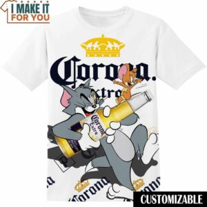 Corona Tom And Jerry Shirt, Funny Tee Shirt for Men