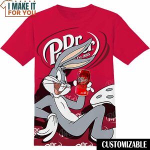 Dr Pepper Bugs Bunny T-Shirt, Funny Tee Shirt for Men