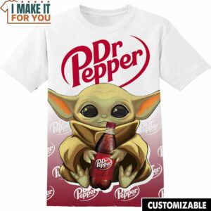Dr Pepper Star Wars Yoda T-Shirt, Funny Tee Shirt for Men