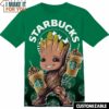 Starbucks Marvel Groot T-Shirt, Funny Gift for Guys