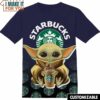 Starbucks Star Wars Yoda Navi Blue T-Shirt, Funny Gift for Guys