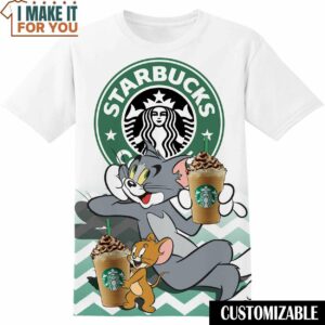 Starbucks Tom And Jerry T-Shirt, Funny Gift for Guys