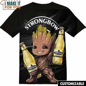 Strongbow Marvel Groot T-Shirt, Funny Gift for Guys