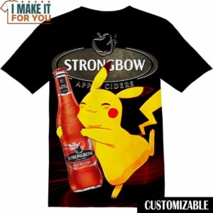Strongbow Pokemon Pikachu T-Shirt, Funny Gift for Guys