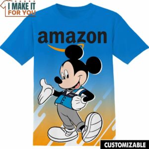 Amazon Disney Mickey Tee, Cool Shirt for Guys