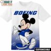 Boeing Disney Mickey Tee, Cool Shirt for Guys